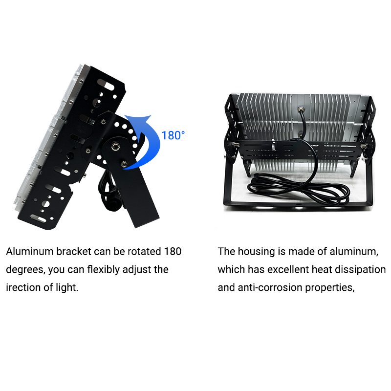 Sudut Pencahayaan Lebih Luas Led Lampu Stadion Sepak Bola 100W 200W 300W Lampu Banjir Surya