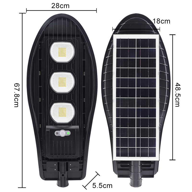 Sensor Gerak Industri Lampu Jalan Tenaga Surya 50W 100W 150W 200W