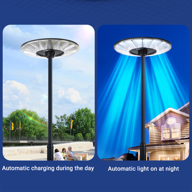 Sensor Gerak Lampu Taman Tenaga Surya UFO Semua Dalam Satu Lampu Jalan Tenaga Surya